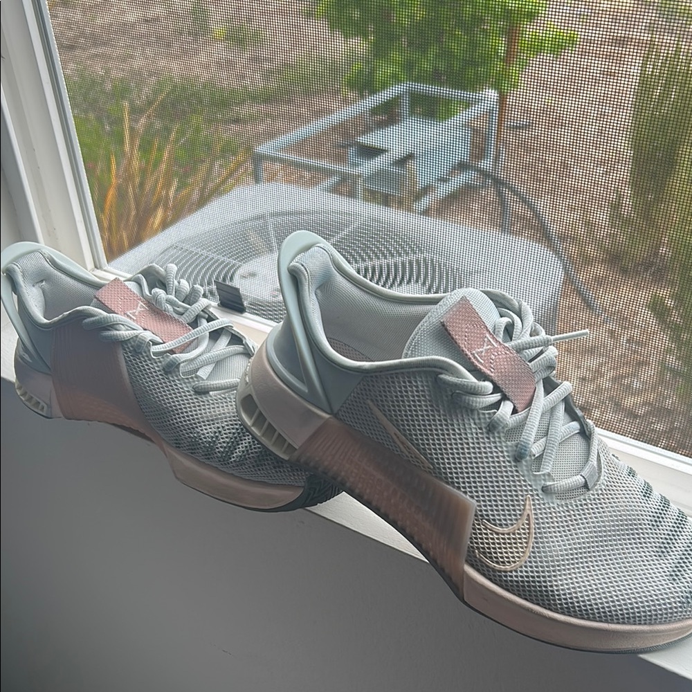 Nike Gray and Pink Athletic Shoes
